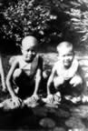 Saburo with brother Takeo, 1931 (34kb)